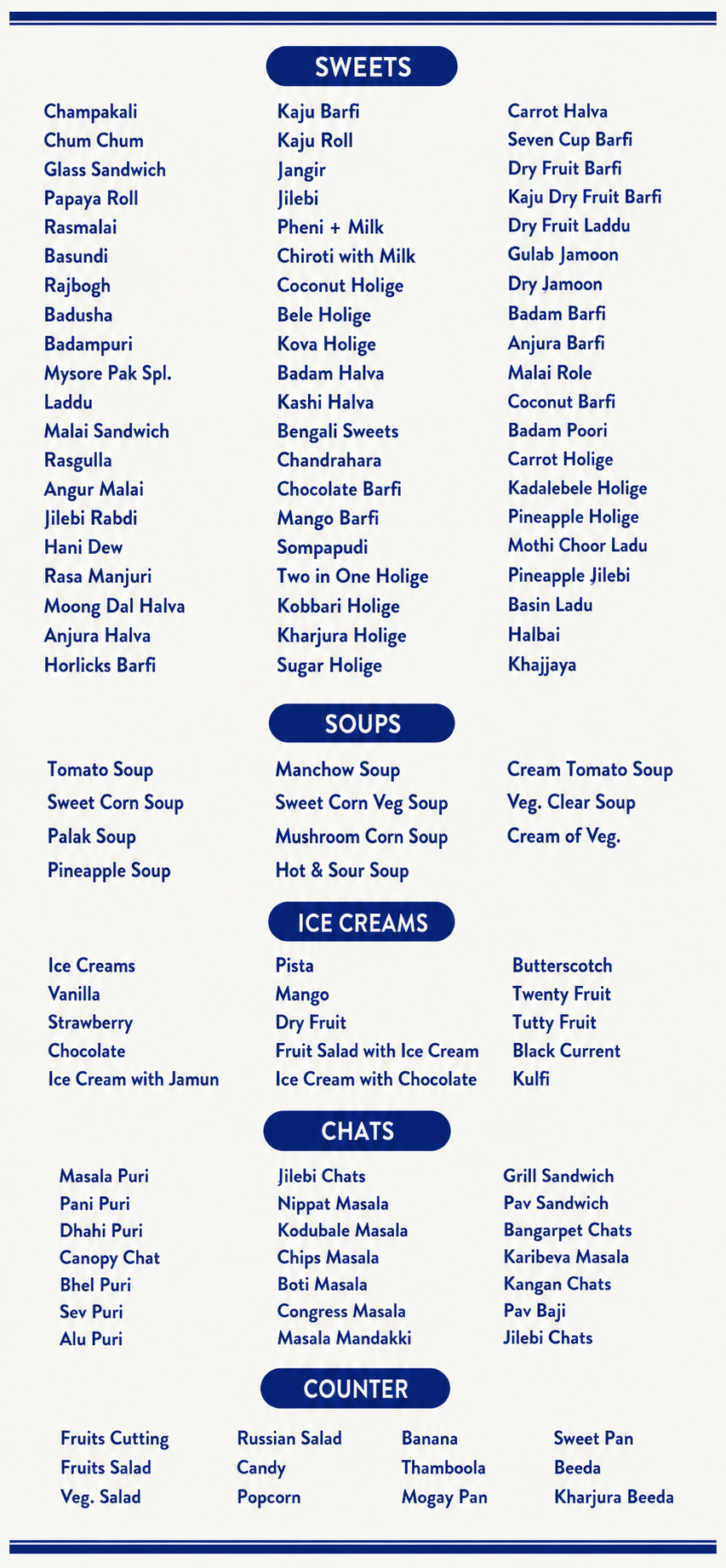 Shrungagiri Caterers Menu Page 3 - Festive Banquet Specialties and Desserts